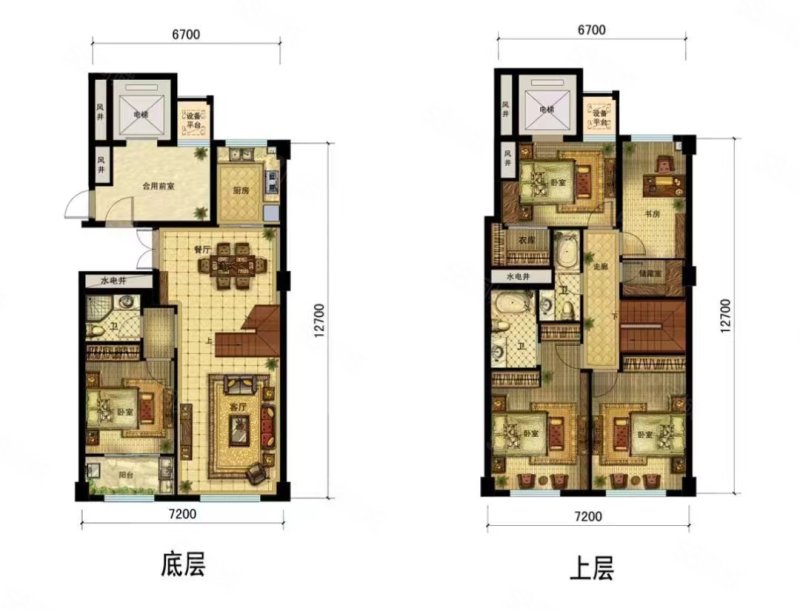 江东锦苑6室1厅3卫85.06㎡南178万