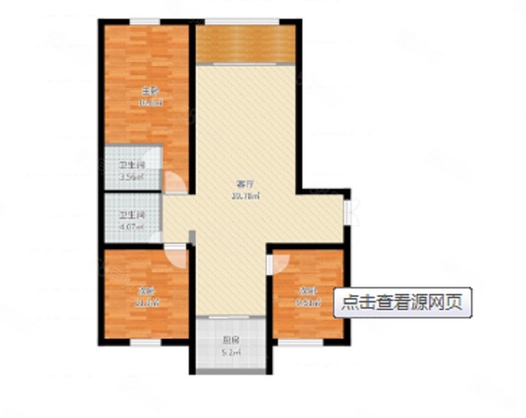 龙江花园3室2厅1卫100.11㎡南北100万