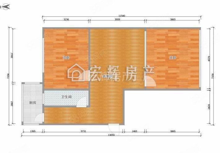 政府家属院(城关)2室1厅1卫75㎡南北76万