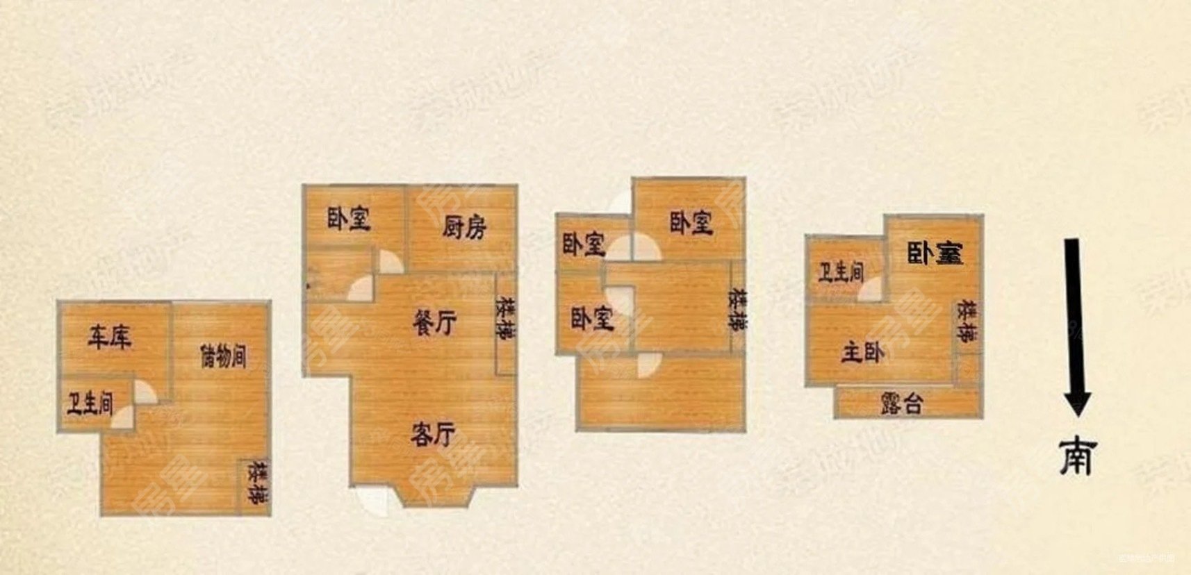 金色维也纳花园(别墅)5室3厅3卫239㎡南北450万