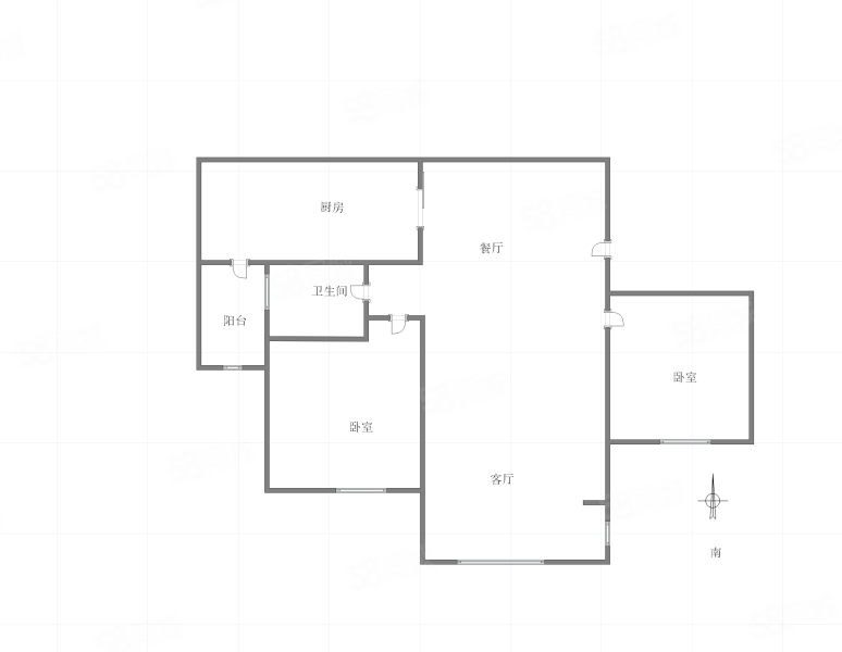 东海阿特豪斯2室2厅1卫81㎡南81万