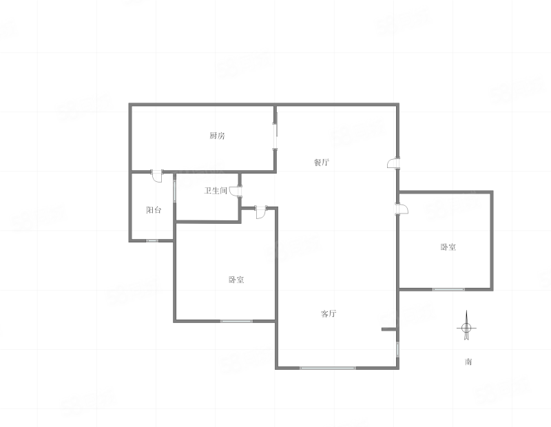 东海阿特豪斯2室2厅1卫81㎡南81万