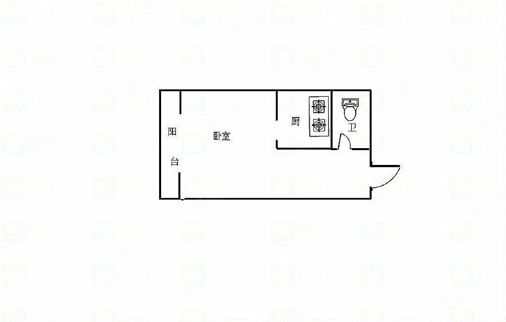 大话南门1室0厅1卫55.77㎡西68.5万