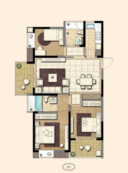 哈密有色家园3室2厅1卫140.56㎡南北55.5万