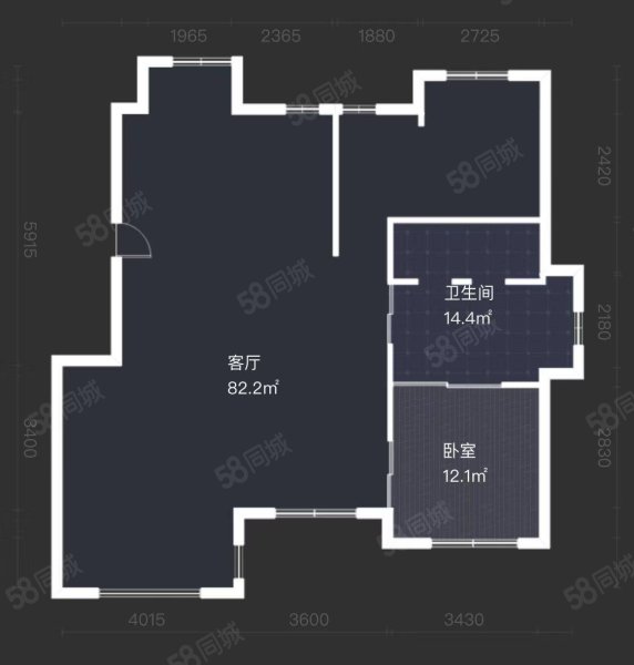 宏都熙景2室2厅1卫133.9㎡南北340万