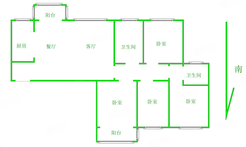 天城一品(东区)4室2厅2卫133㎡南北108万