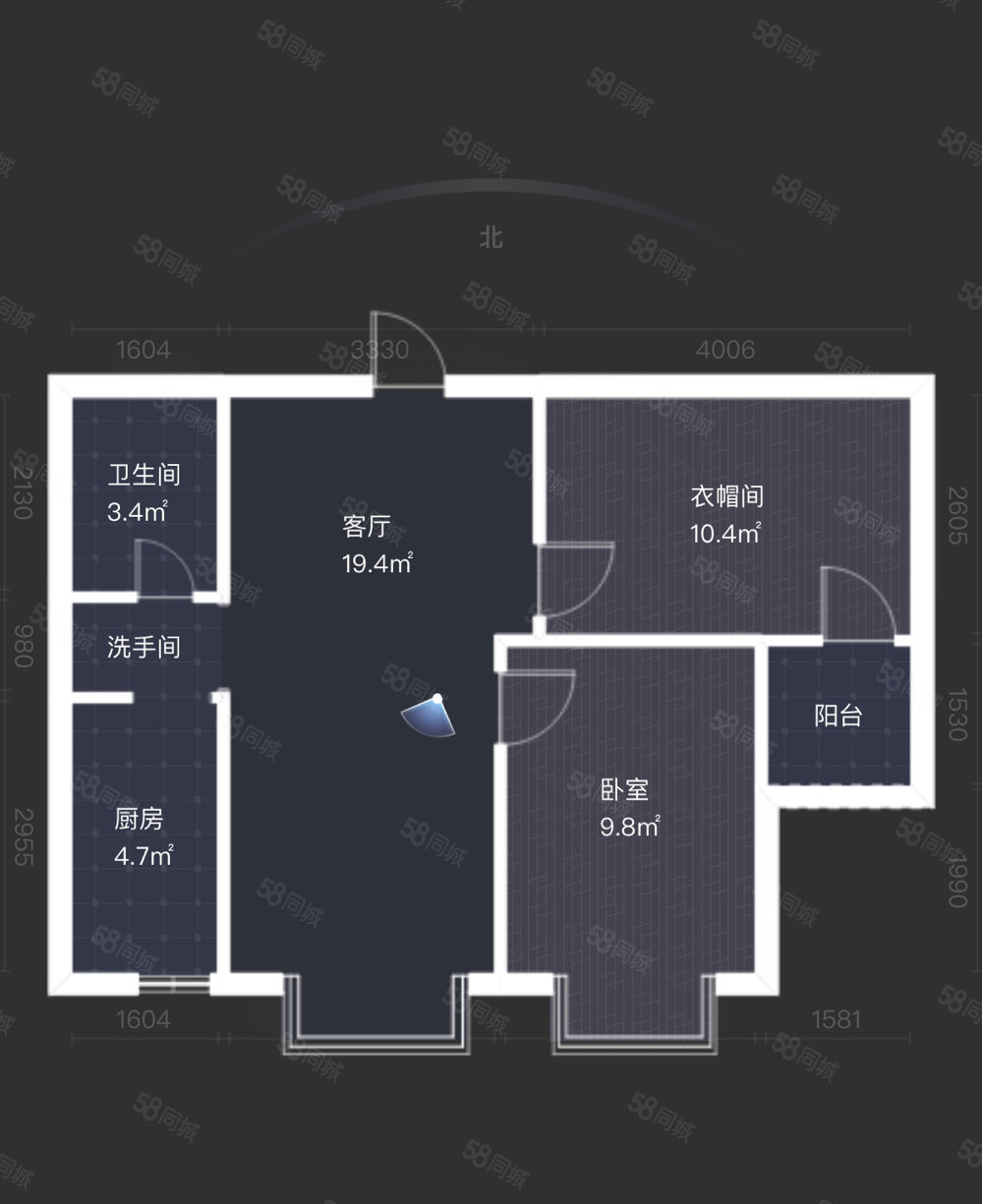 九江公寓2室1厅1卫70㎡南49.8万