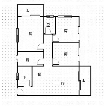 广医小区3室2厅2卫103.18㎡东南660万