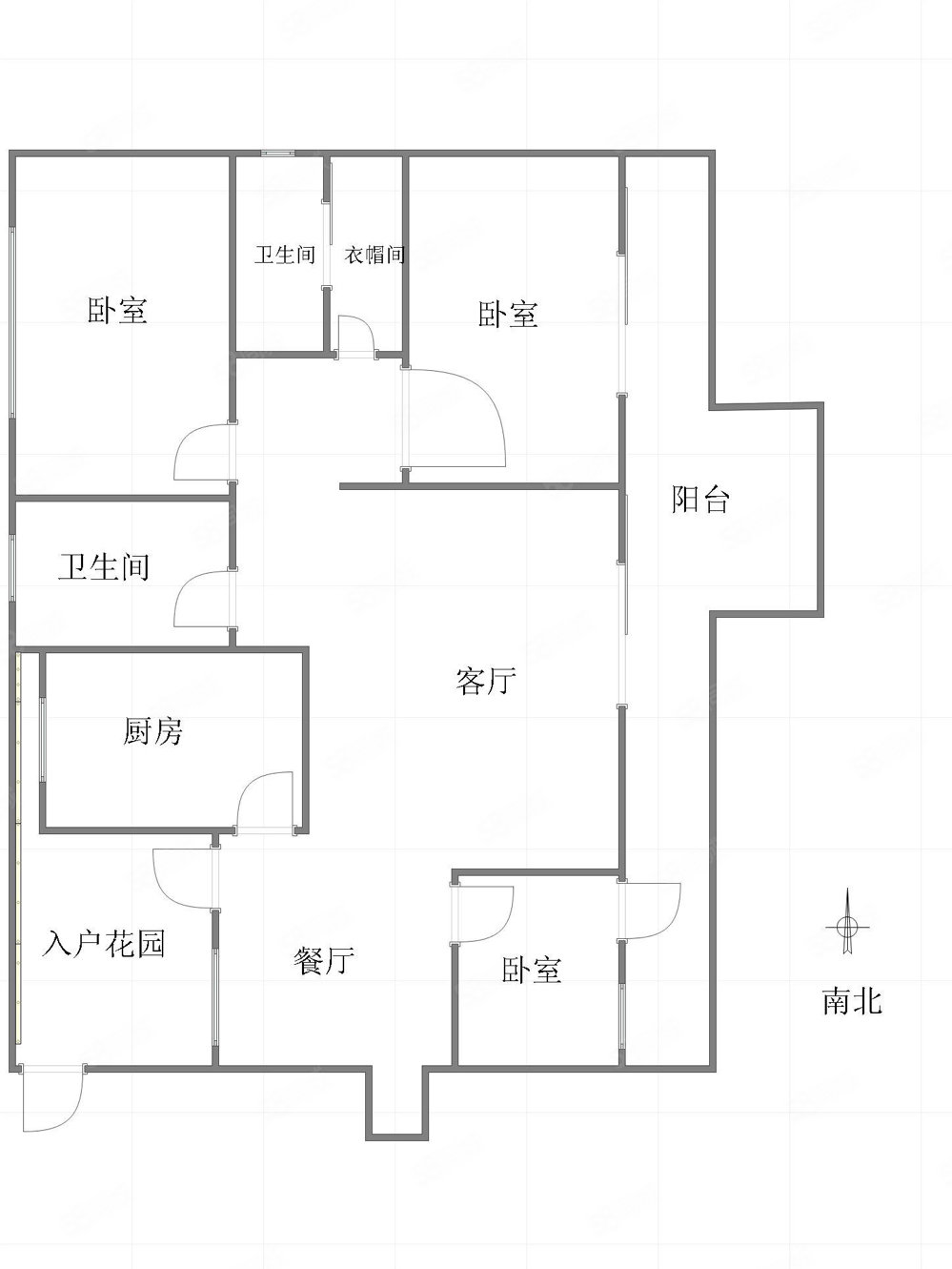 绿地翠谷(一二期洋房叠拼)3室2厅2卫135㎡南北198万