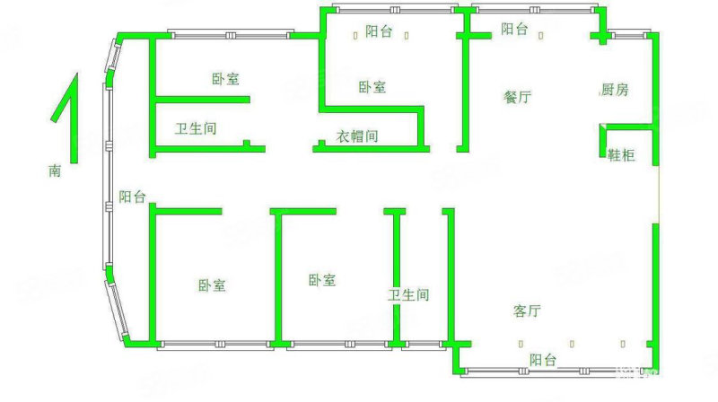 力合伊水苑三组团4室2厅2卫196.11㎡南北117万