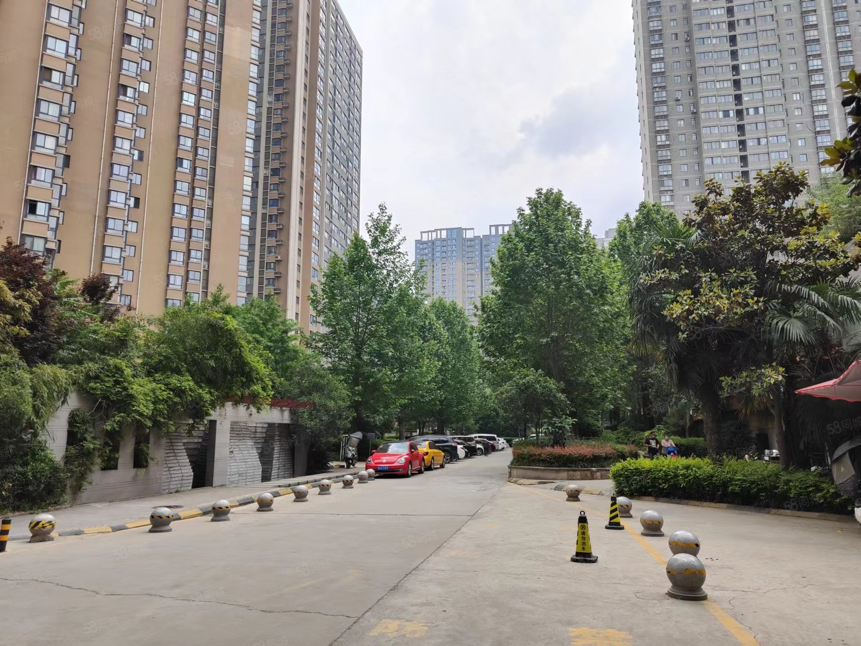 两室带双气户型好花园式小区图片真实有证可按揭,蔚蓝印象-西安58同城