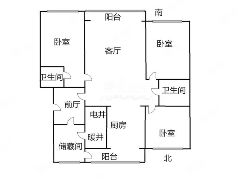 福顺尚都4室2厅3卫238.19㎡南北215万