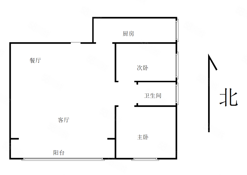 吉祥花园2室2厅1卫99㎡南北63万