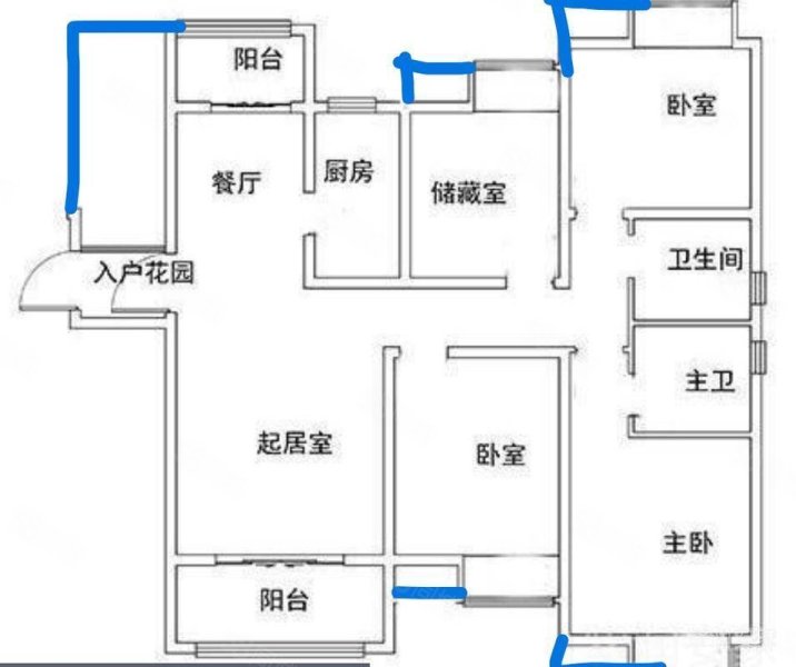 枫林天下三期4室2厅2卫142.46㎡南北149万