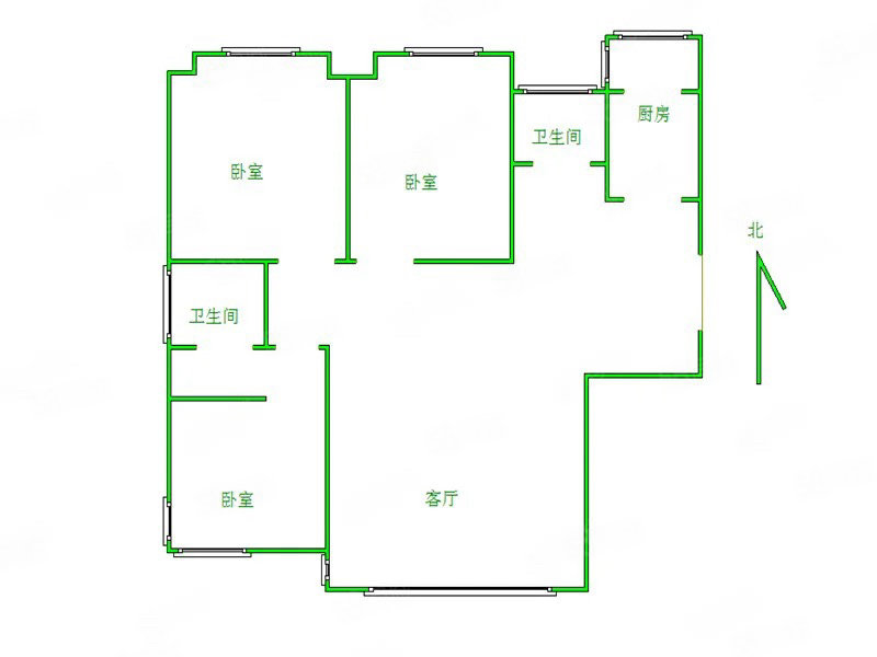 碧桂园碧草云天3室1厅2卫127㎡南北78.8万