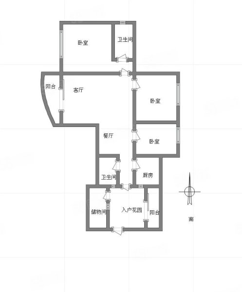 泰正花园4室2厅2卫140㎡东135万