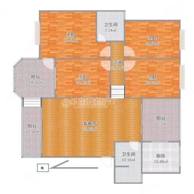 清泉小区东区4室2厅2卫174.14㎡南81万