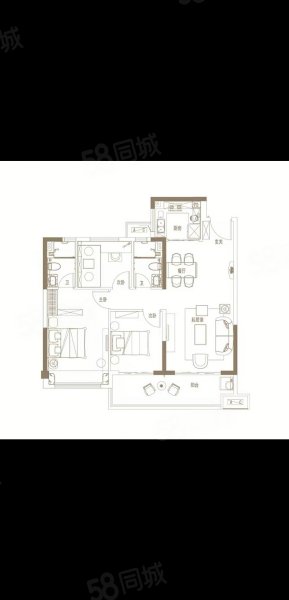 碧桂园新都荟3室2厅2卫101㎡南122.8万