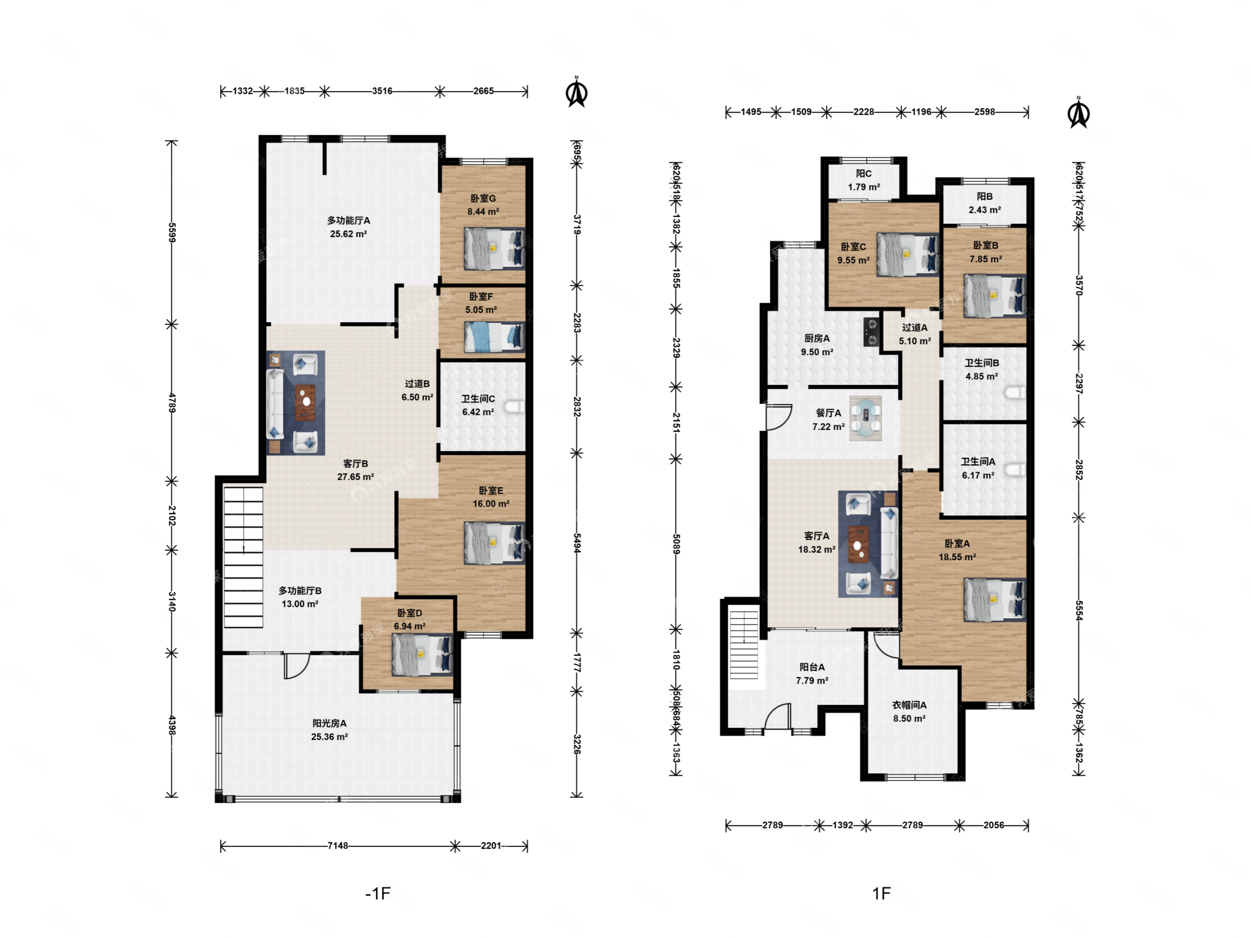 金科帕提歐9室3廳3衛(wèi)141.38㎡南北335萬