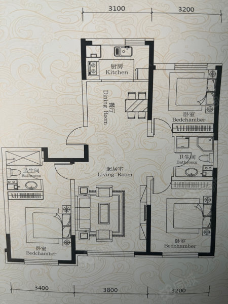 丰泽园1室1厅1卫48㎡南北15万