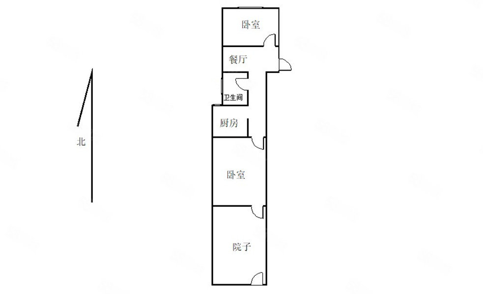 大石桥32号小区2室1厅1卫52.95㎡南195万