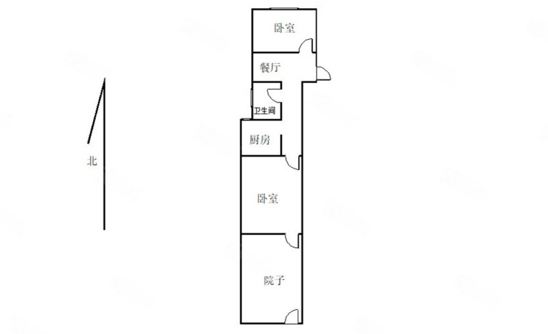 大石桥32号小区2室1厅1卫52.95㎡南195万