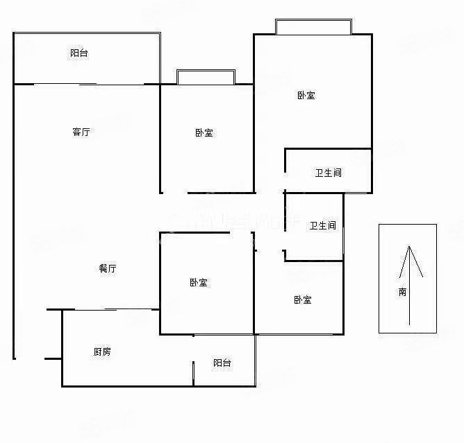 书香门第(五华)4室2厅2卫179.75㎡南北160万