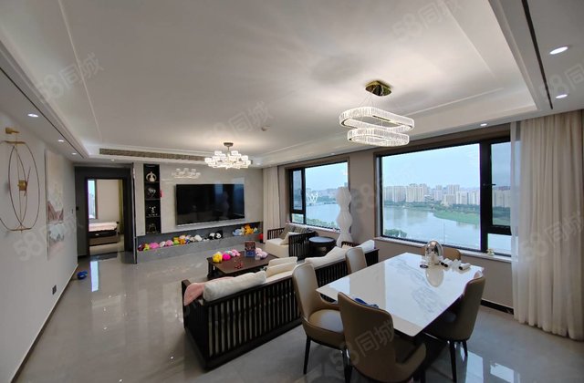 24楼 西边户 一线观河景房 一梯一户 精装修 百合新城