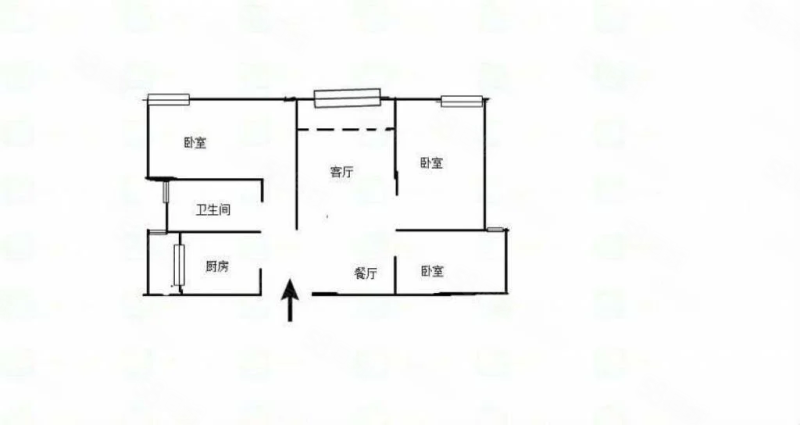 万恒天骄华府3室2厅1卫85㎡南北60万