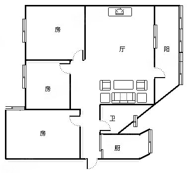 金燕花园 3室2厅1卫 100.0平米 305.00万元