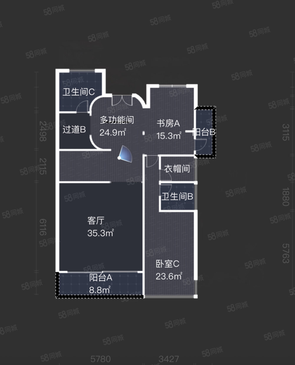 云岭邻里(西区)4室2厅2卫406㎡南北700万