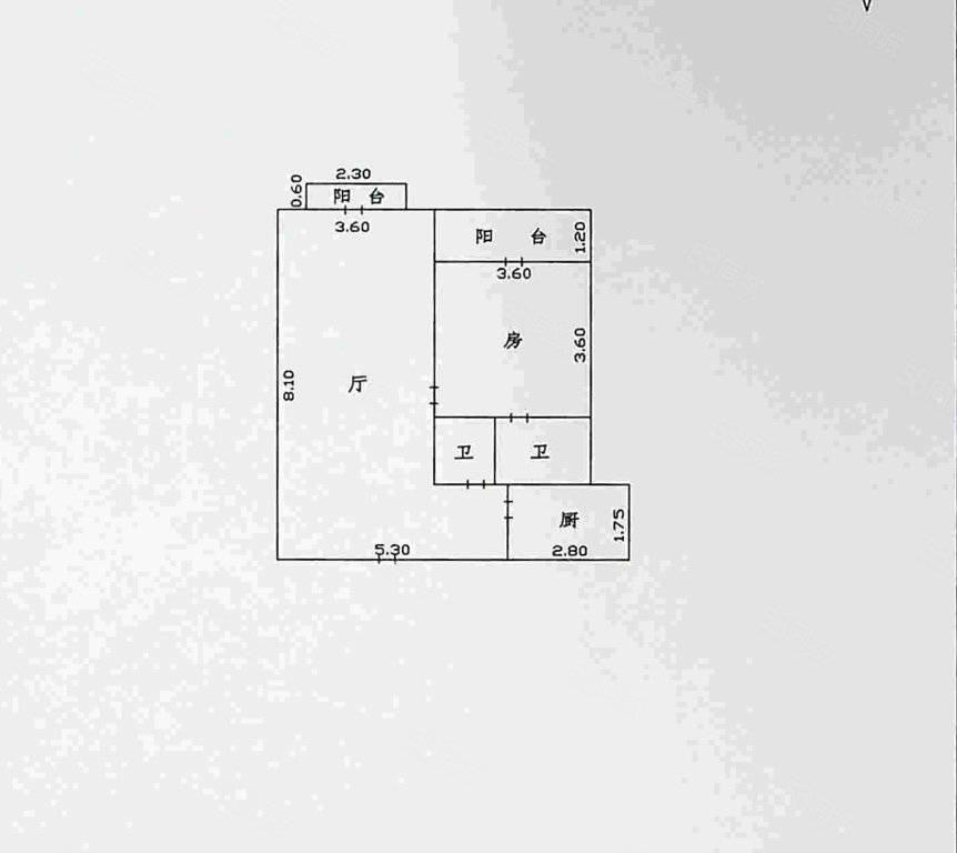 愉景东方威尼斯广场(商住楼)1室2厅2卫82.37㎡南152万