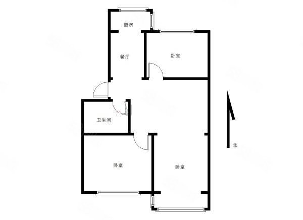 昭乌达小区3室2厅1卫80.64㎡南北41万