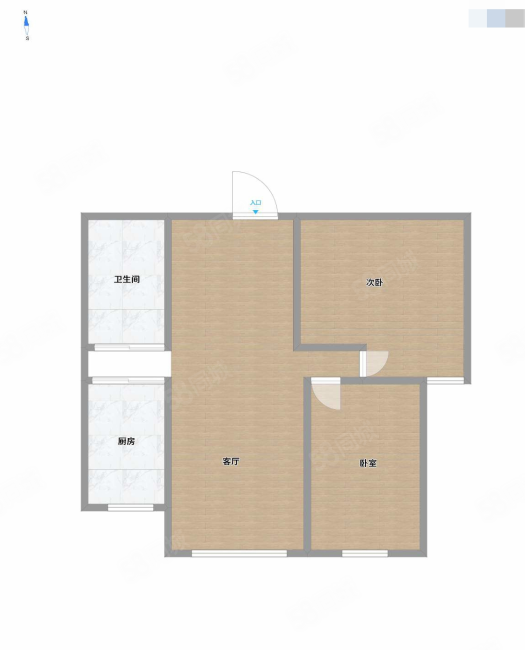 兴业家园2室2厅1卫85.81㎡南69.6万