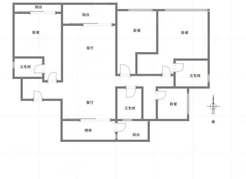 约克郡禧悦4室2厅3卫171.45㎡南329万