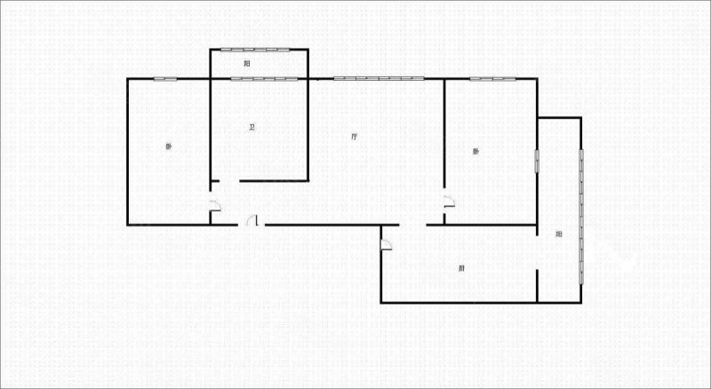 经纬七道街小区(经纬七道街2号-56号(双号))2室1厅1卫94㎡西南65万