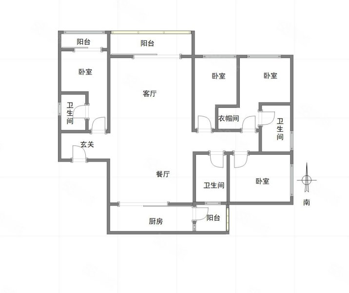 约克郡禧悦4室2厅3卫171.45㎡南300万