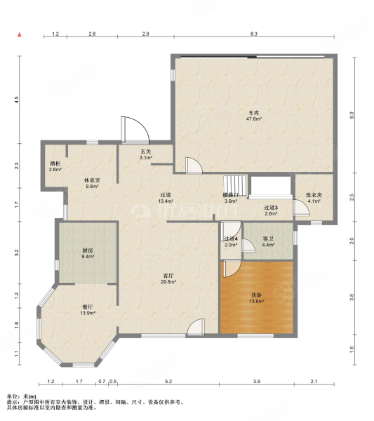 钻石郡5室3厅3卫529㎡南北595万