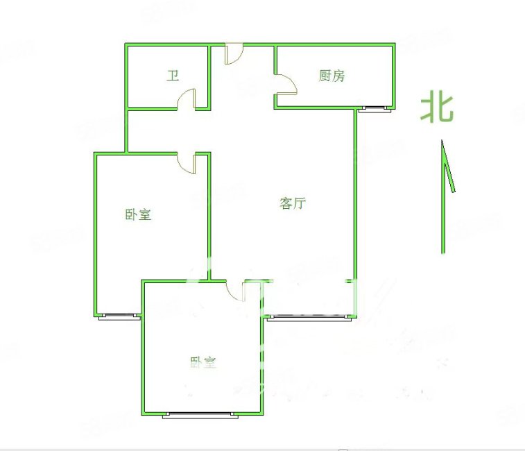 东南智汇城香韵园2室2厅1卫83.27㎡南北119万