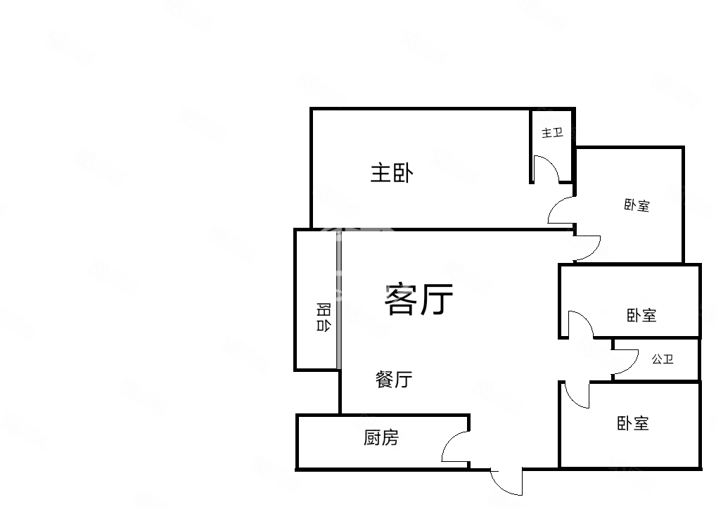 霖峰一号4室2厅2卫130㎡南北180万