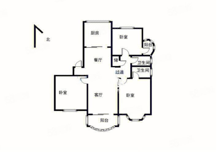 房屋户型好南北通透国标户型楼与楼间隔大停车方便