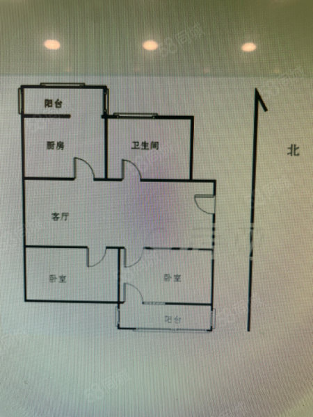 和平小区(瑶海)2室1厅1卫62㎡南北130万