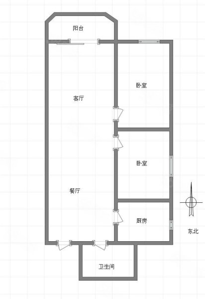 屏都大厦2室2厅1卫99.22㎡东南50.8万