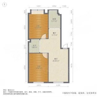 吉业花园2室1厅1卫72㎡南北53万