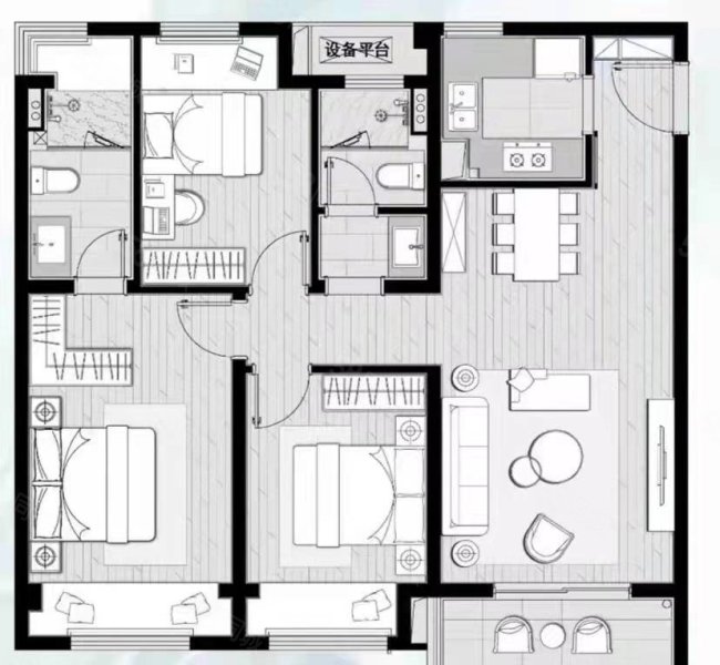 润达清华园3室2厅1卫130㎡南北69.8万