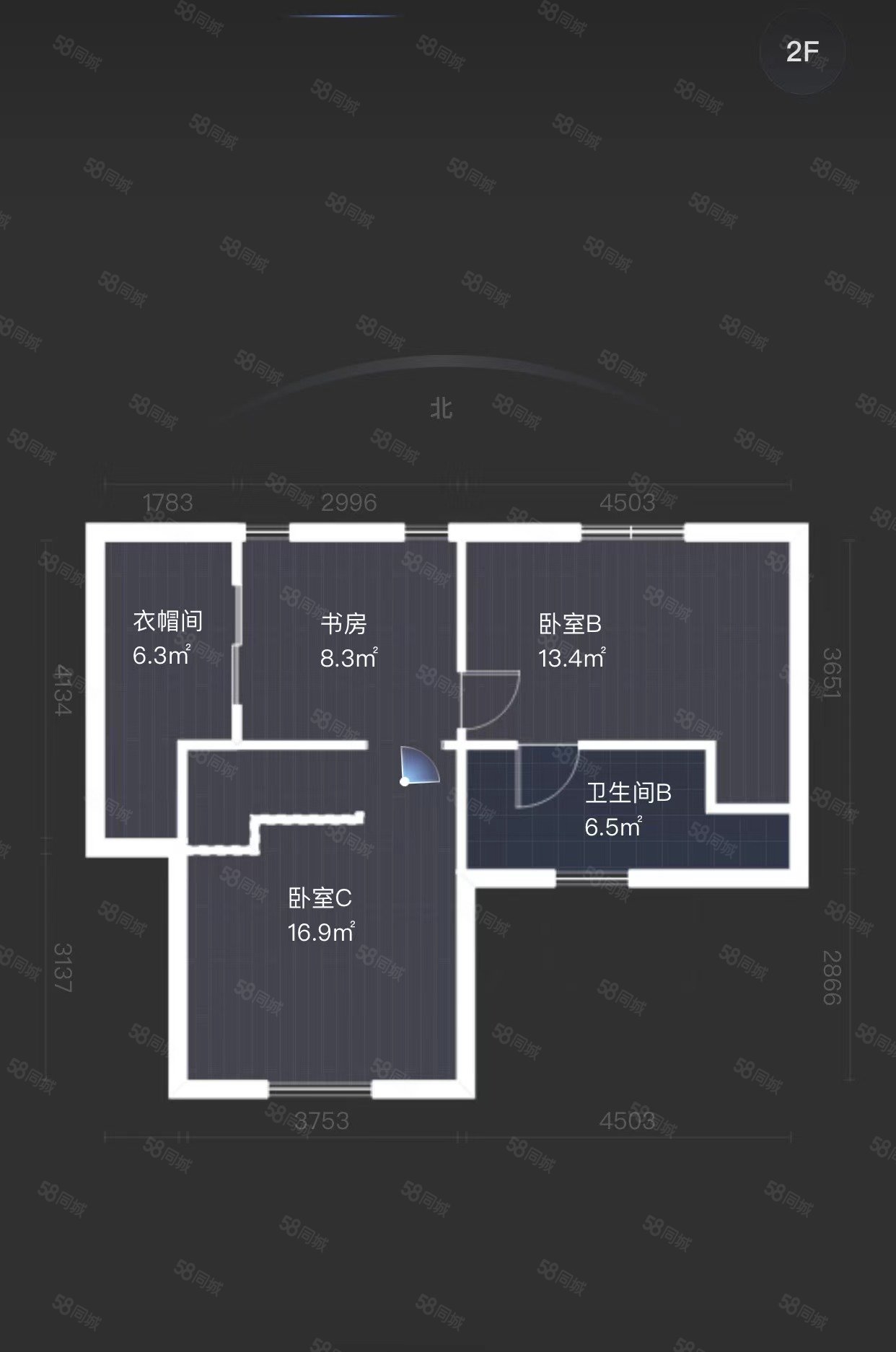 大众湖滨花园3室2厅2卫89㎡南北92万