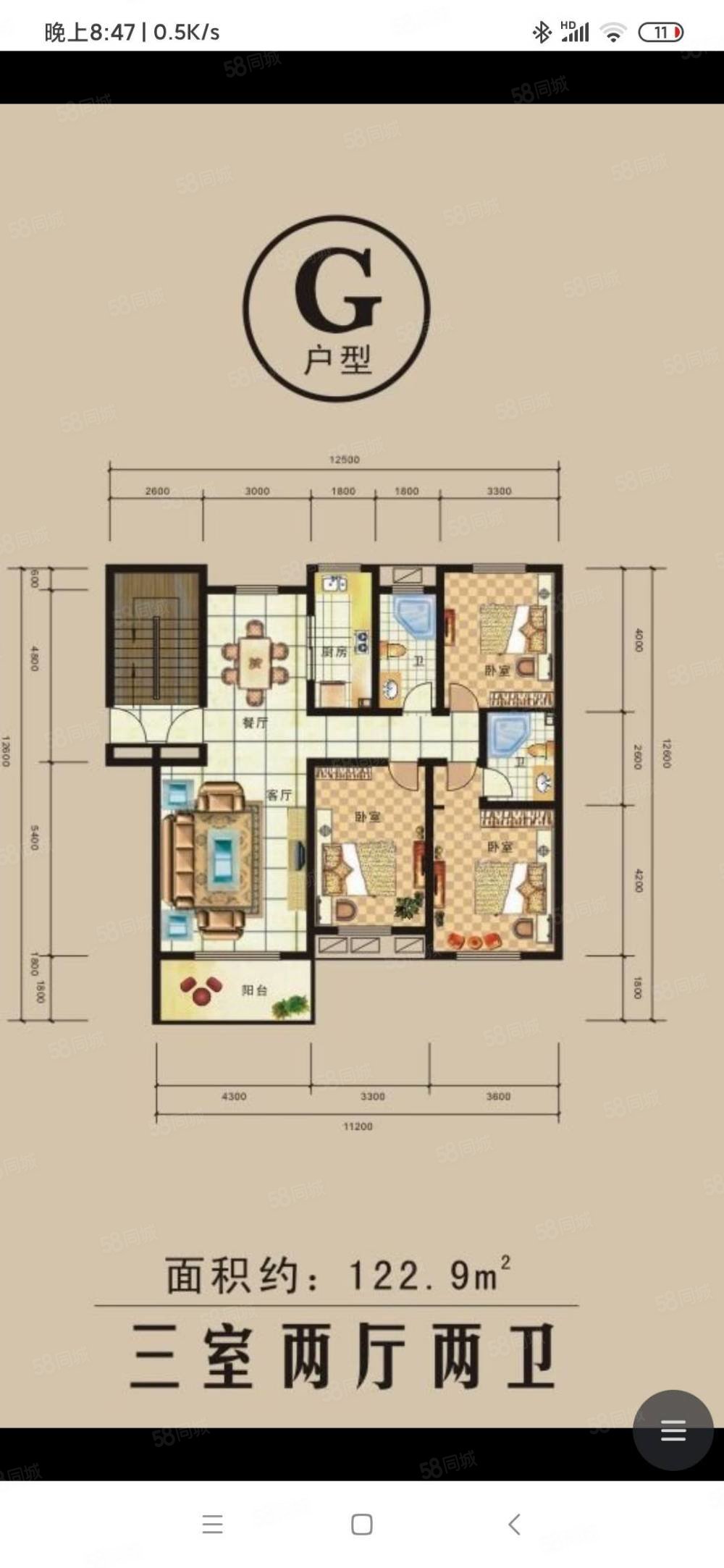 碧桂园德信衢州公馆4室2厅2卫127㎡南北380万