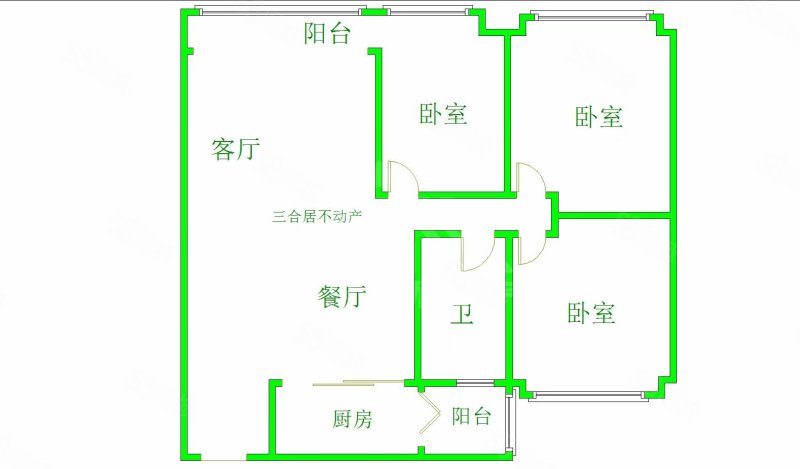 中建华府(EF区)3室2厅1卫92.88㎡南北78万