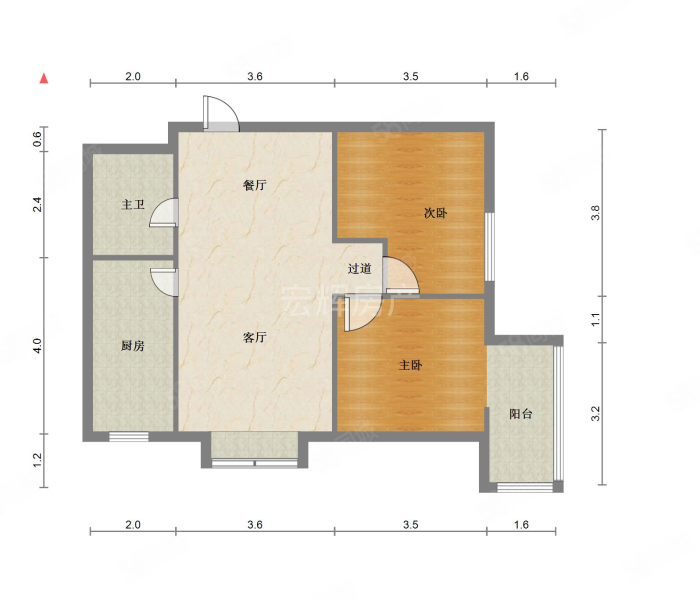 铁建丽苑2室1厅1卫86.47㎡西南85万