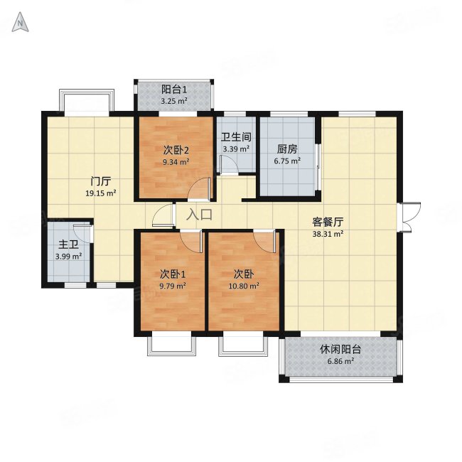 城西港安置小区(C区)4室2厅2卫142㎡南49万